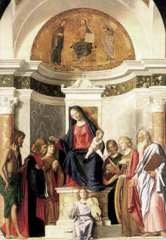 CIMA da Conegliano Madonna Enthroned with the Child dfg Sweden oil painting art